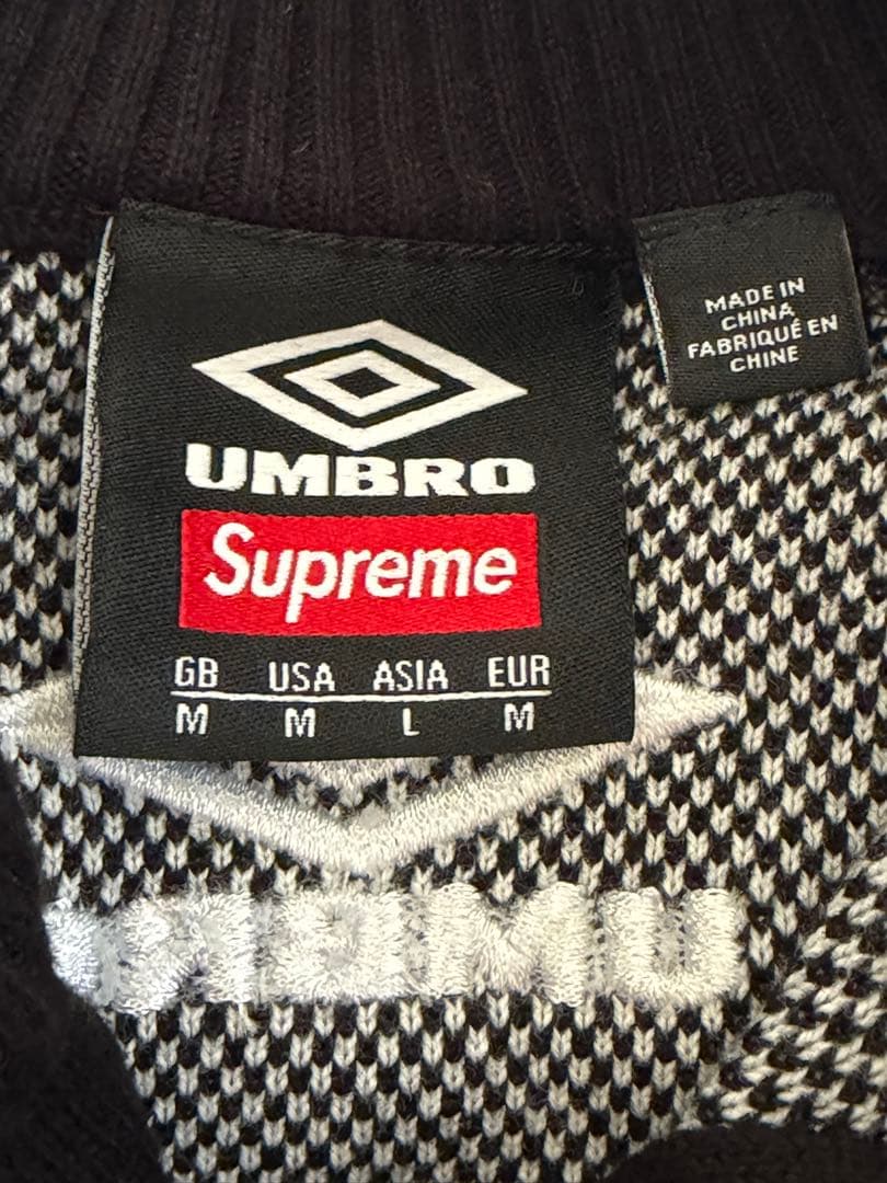 【確実正規品】 Supreme x Umbro Zip Up Sweater