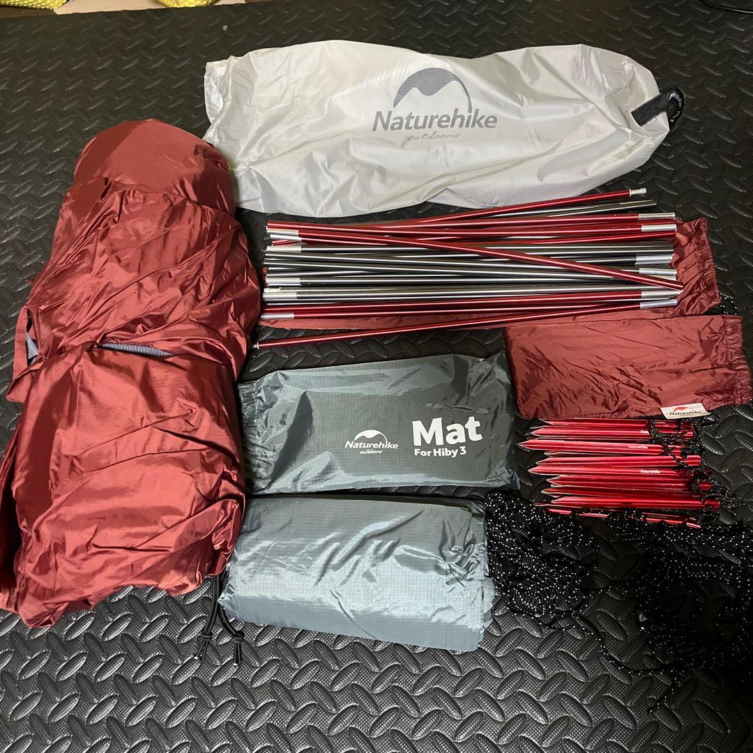【美品】Naturehike Hiby 3 テントセット