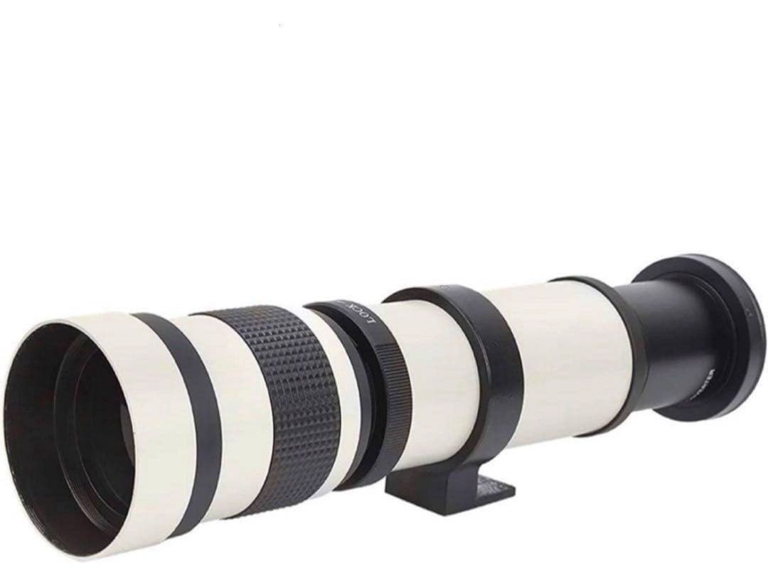 Canon一眼レフ対応！スーパーズームレンズ！ホワイト白色 800mm‼️