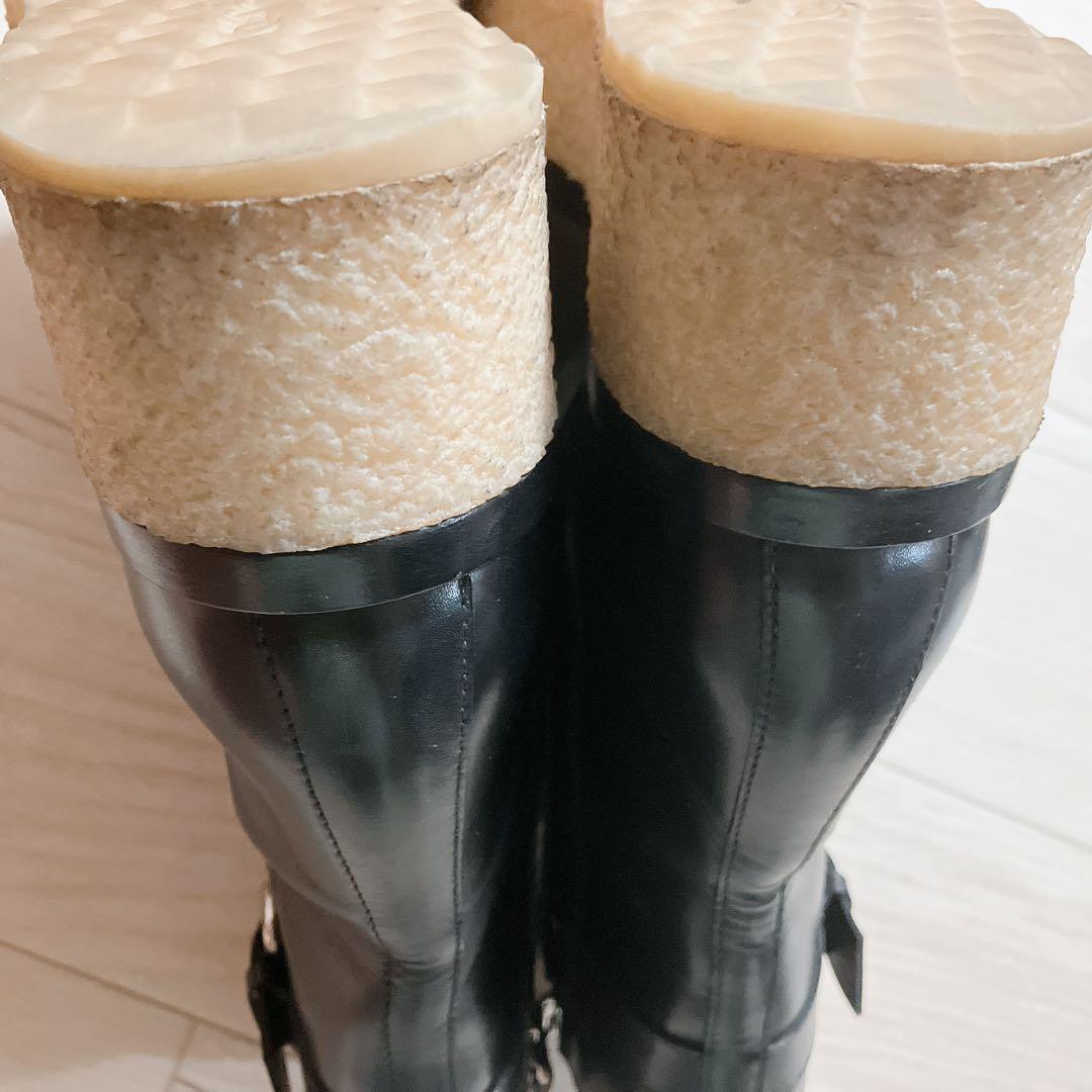 ピエール アルディ　VALENTINA ブーツ　レザー　ブラック　厚底　37