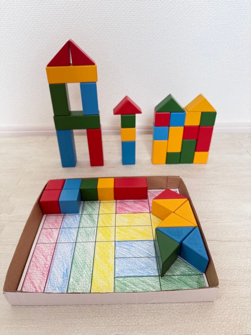 知育玩具　スロープトイ　遊びのおうち　森のささやき　モンテッソーリ　つみき