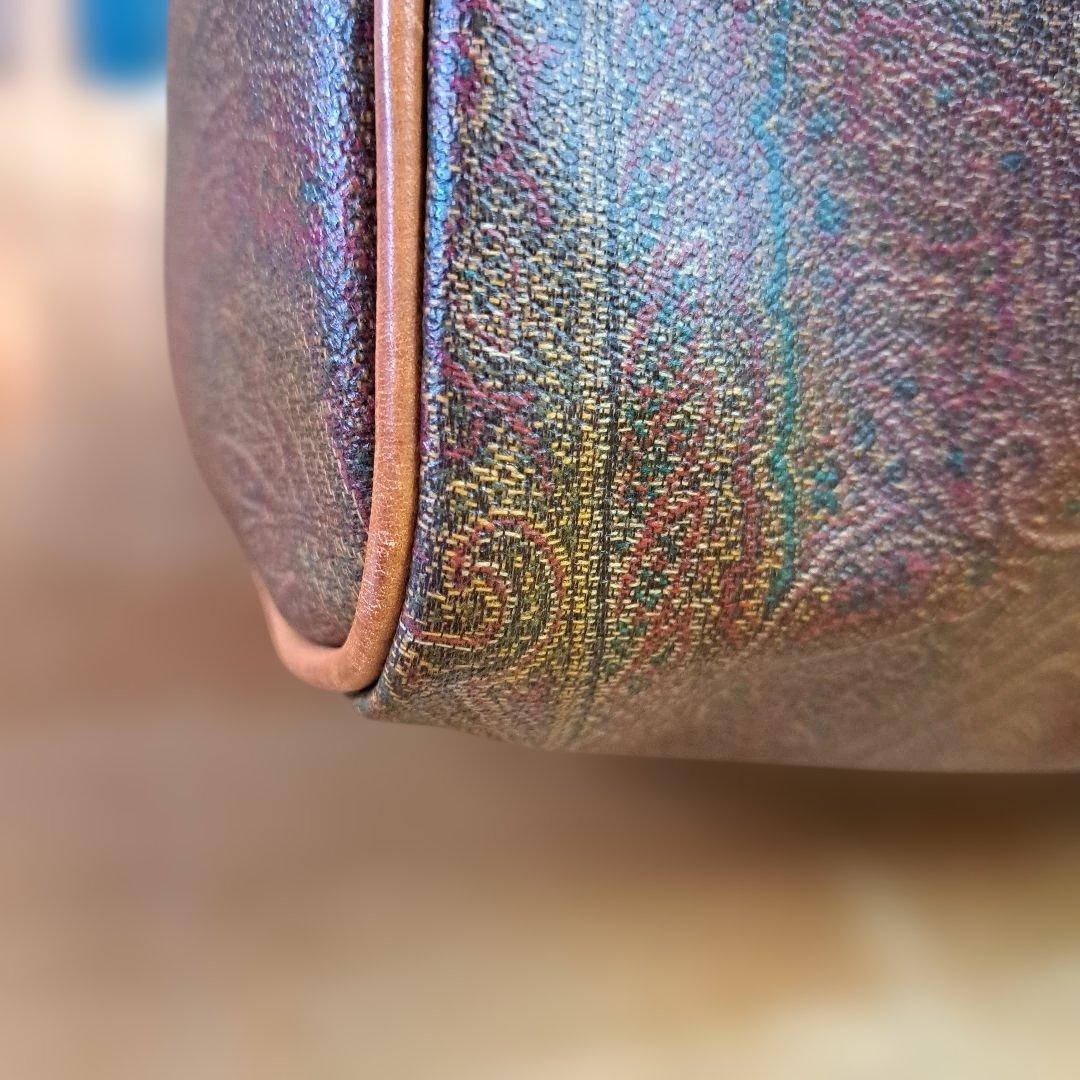 美品エトロ ボストンバッグ　ペイズリー柄