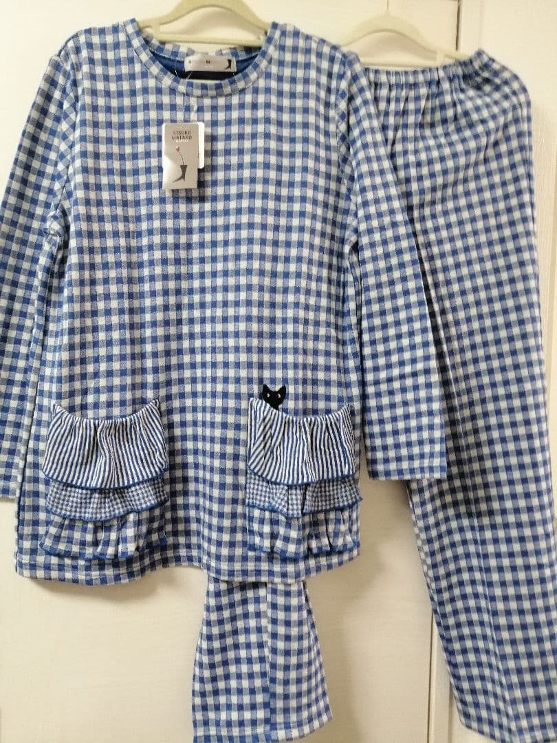 未使用タグ付き　マタノアツコ　　ポケットフリル　パジャマ　ルームウェア　ワコール