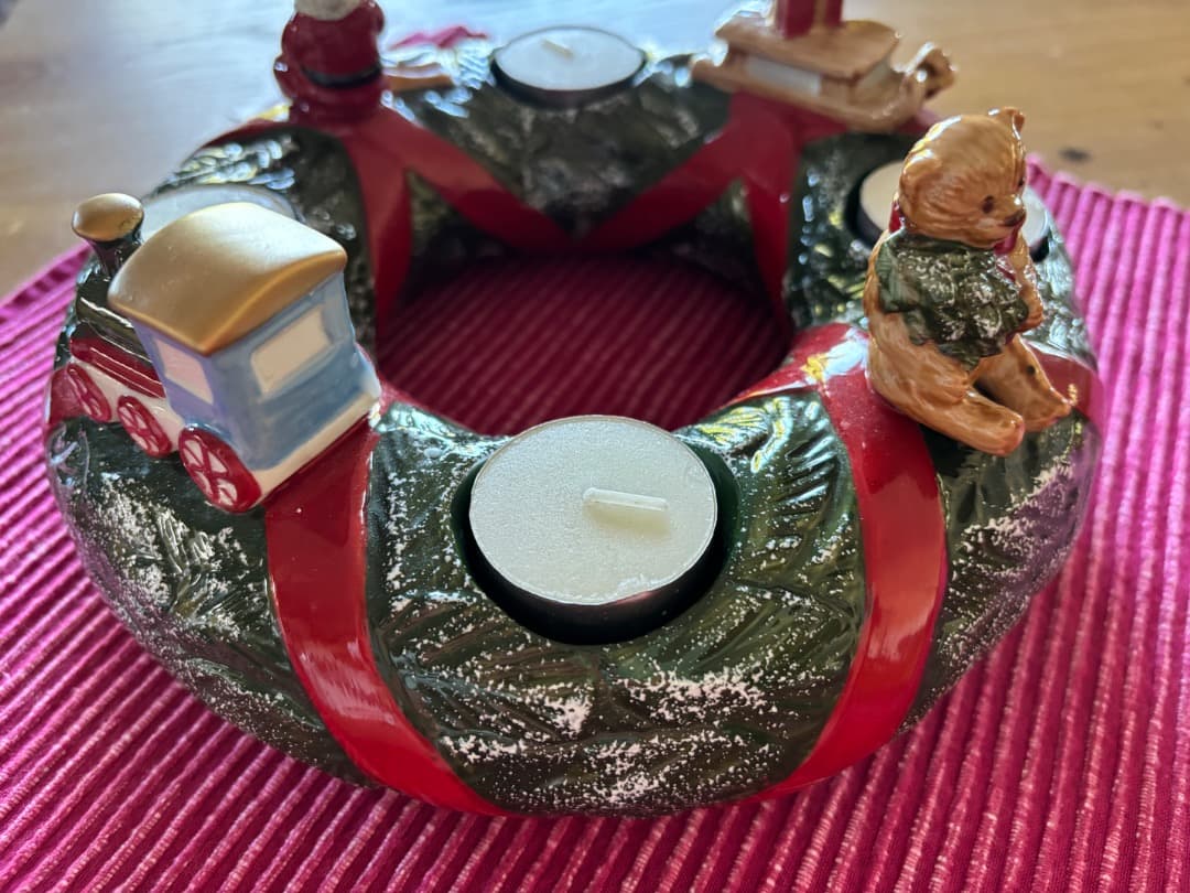 Villeroy & Boch リース型キャンドルホルダー 他クリスマスグッズ