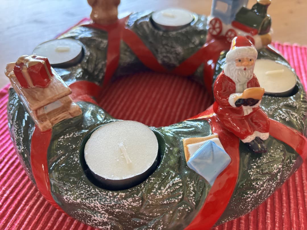 Villeroy & Boch リース型キャンドルホルダー 他クリスマスグッズ