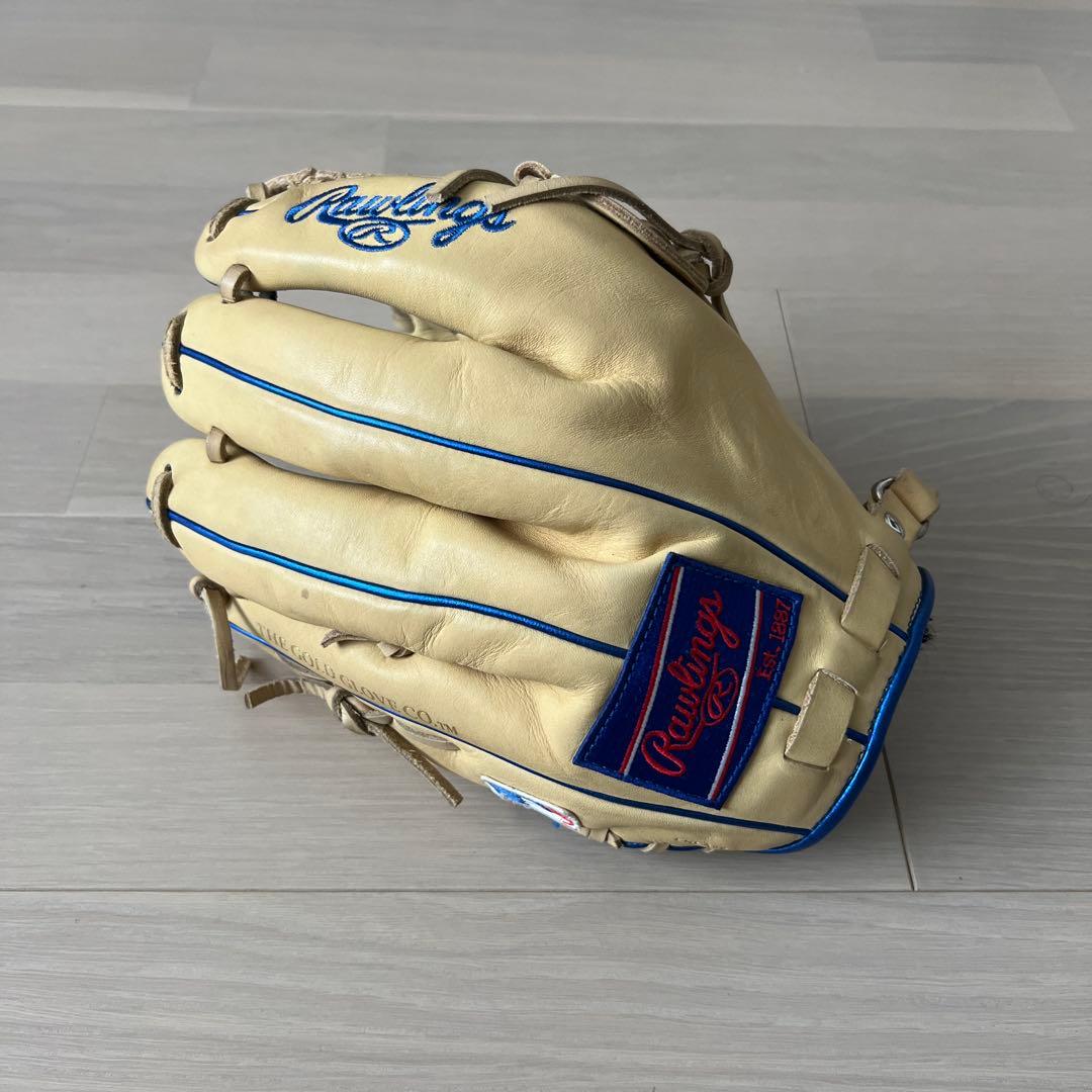 Rawlings 軟式グローブ 特別仕様 ベージュ/青