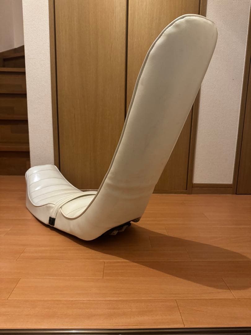 vt250f vt250 vtz250 三段シート　白　レザー