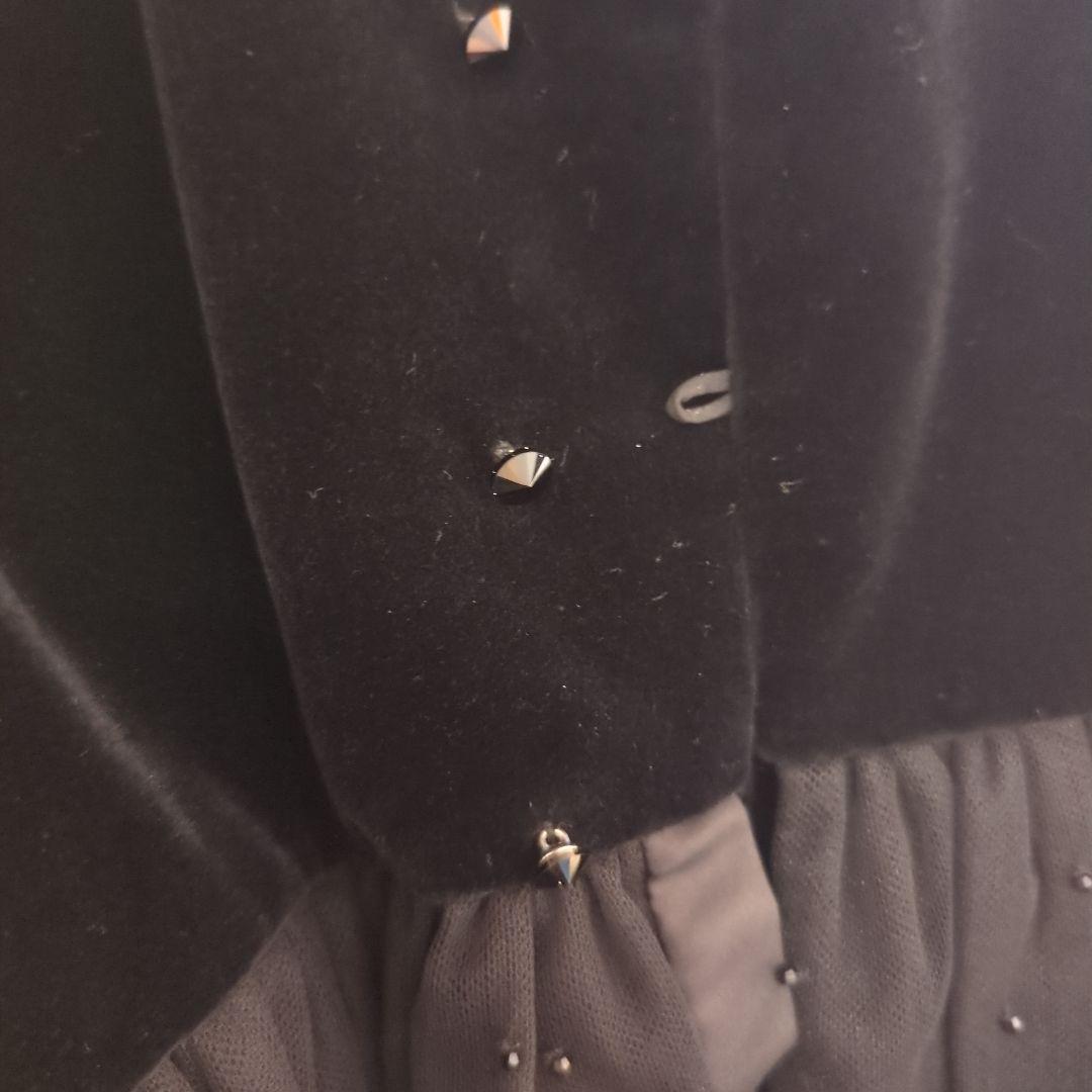 ブラックノースリーブワンピース