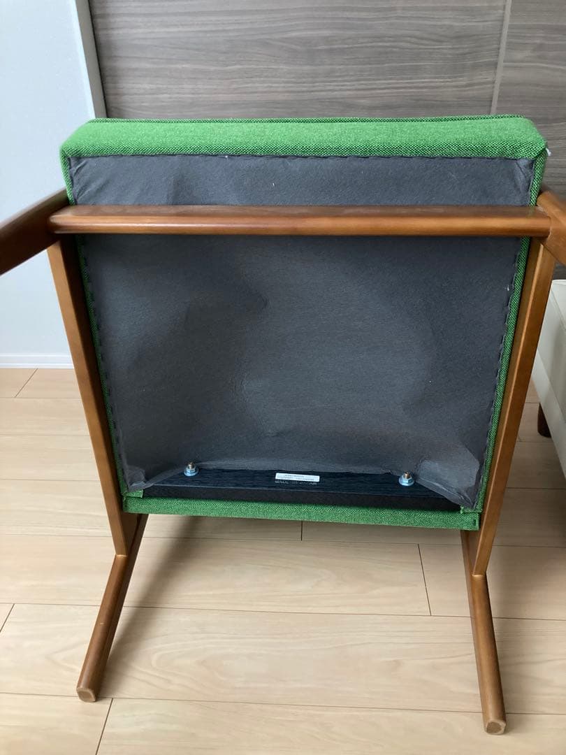 カリモク 60 Kチェア　1人掛け　シングル　ソファ　タープグリーン【美品】