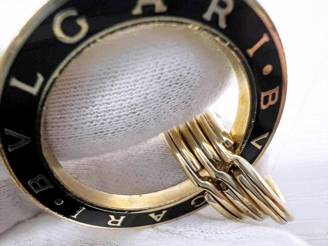 現行　BVLGARI　ブルガリ　ブルガリブルガリ　キーリング　3連　35279