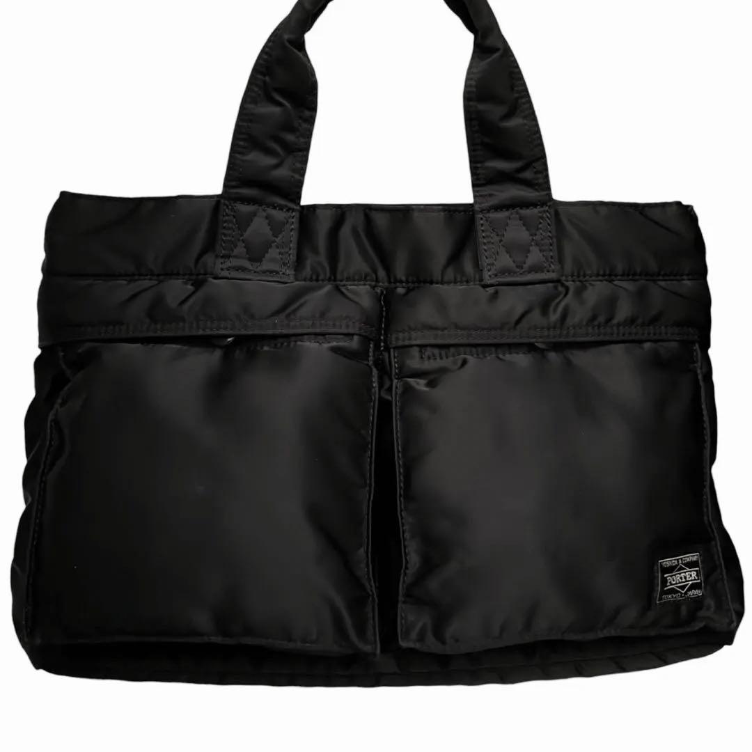 極美品✨ポーター タンカー　トートバッグ　Sサイズ　ブラックPORTER