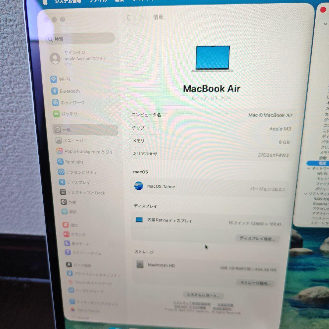 MacBook Air M3 15インチ 8GB 512GB