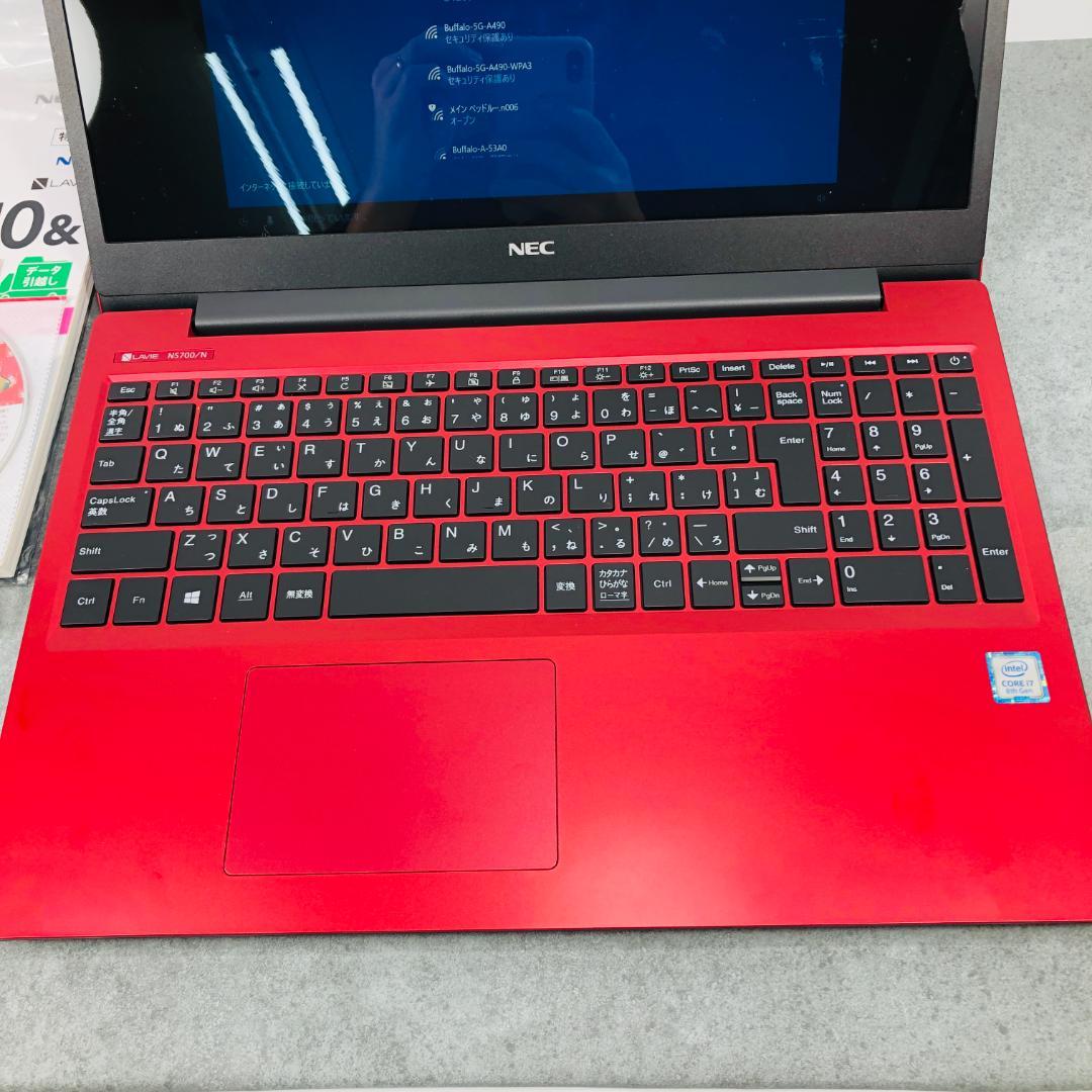 [中古品] NEC LaVie PC-NS700N レッド i7 8GB PC