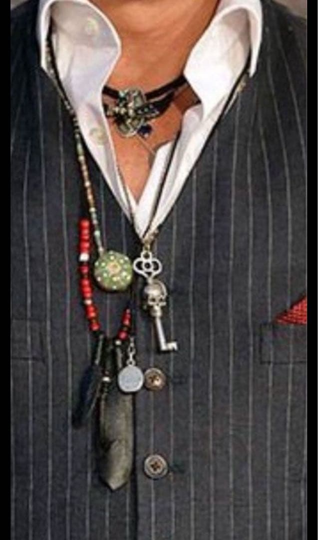 ジョニー・デップ愛用 ブルーベイヤー スカルキーネックレス JD ペンダント