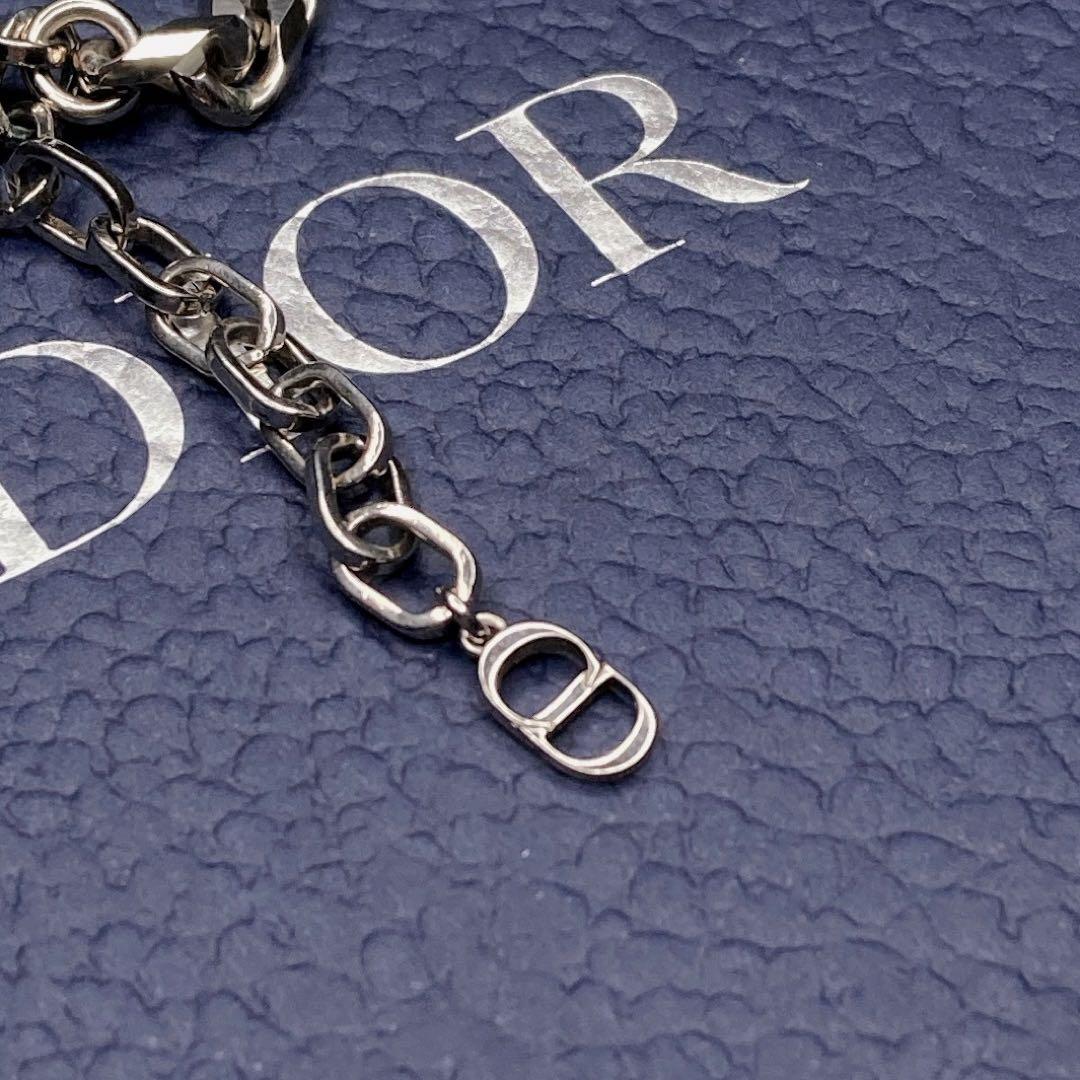 【美品】 ディオール Dior シルバー ネックレス 喜平 アイコン CD