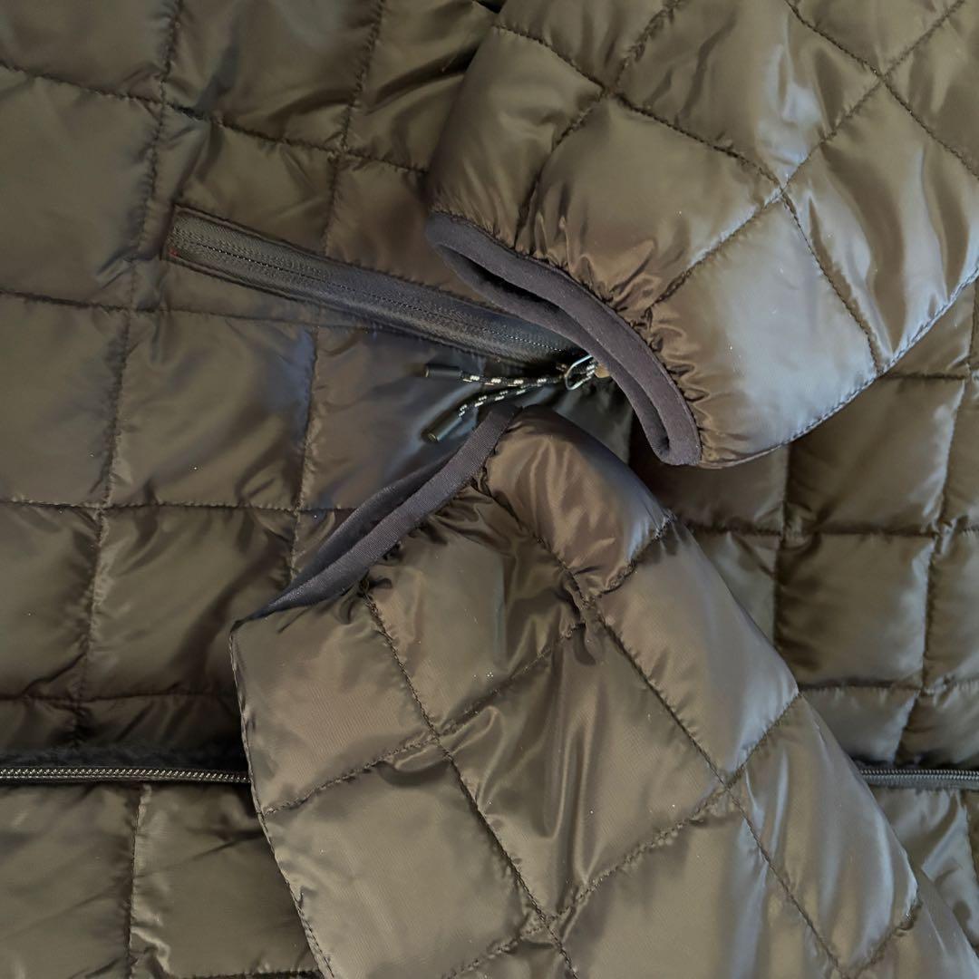 美品⭐︎お値下げ【TAION】ノーリーズ別注ボア×ダウンフードコート　ネイビー