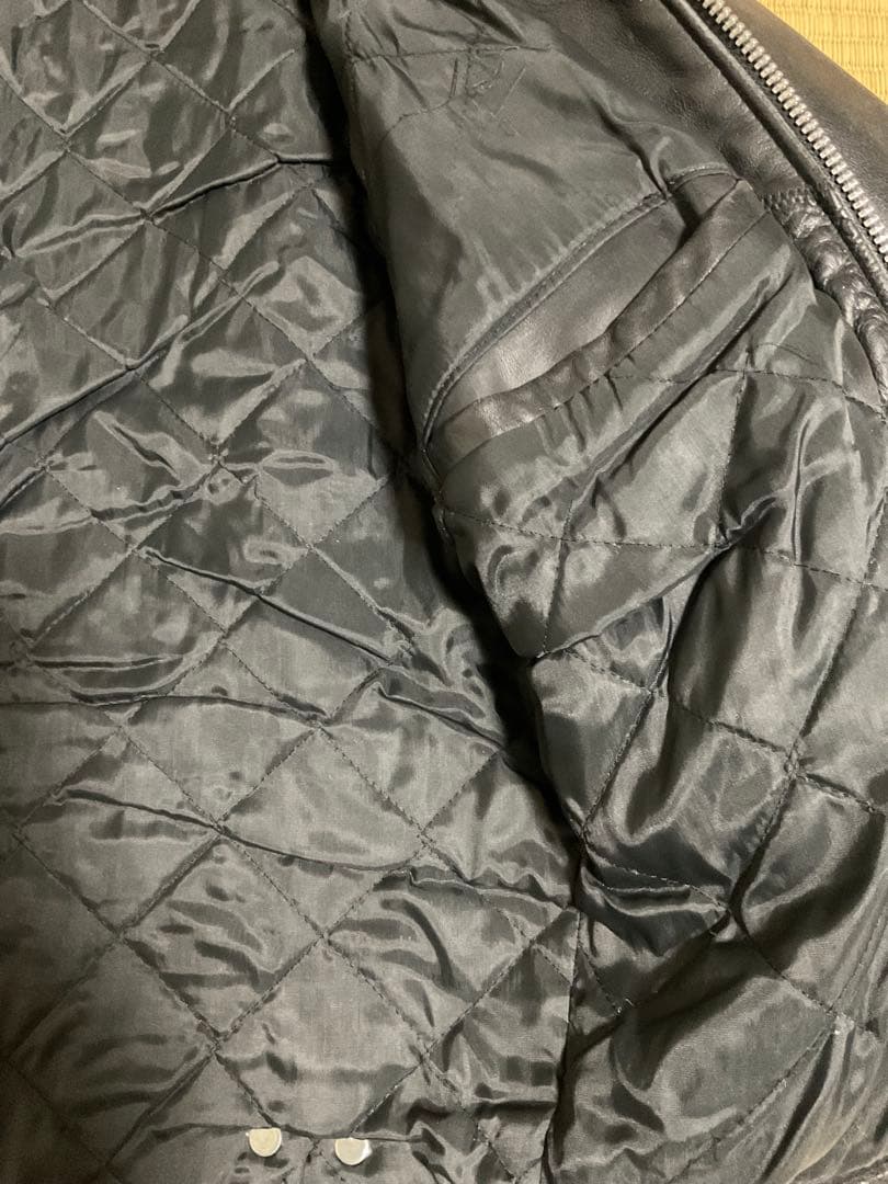 Schott ブラックレザーシングルライダースジャケット