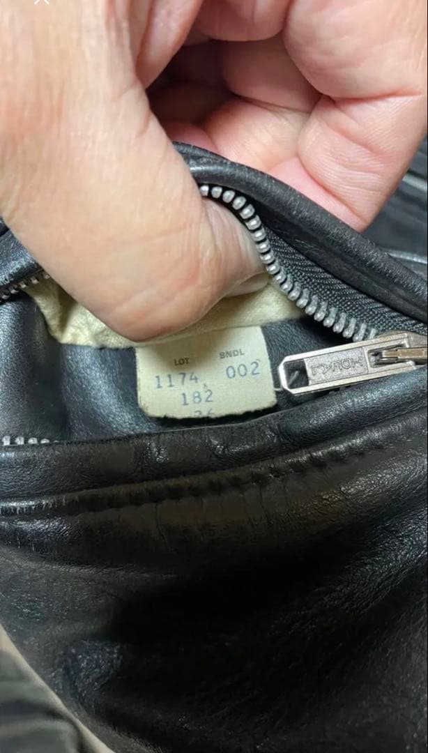 Schott ブラックレザーシングルライダースジャケット