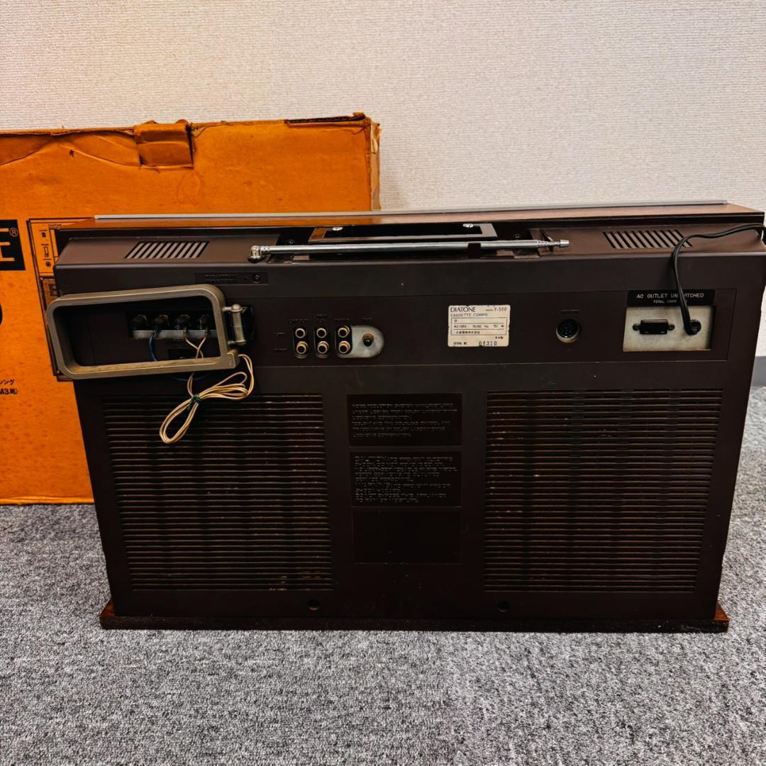 DIATONE Y-500 大型ラジカセ 三菱電機 通電OK レトロ 箱付き
