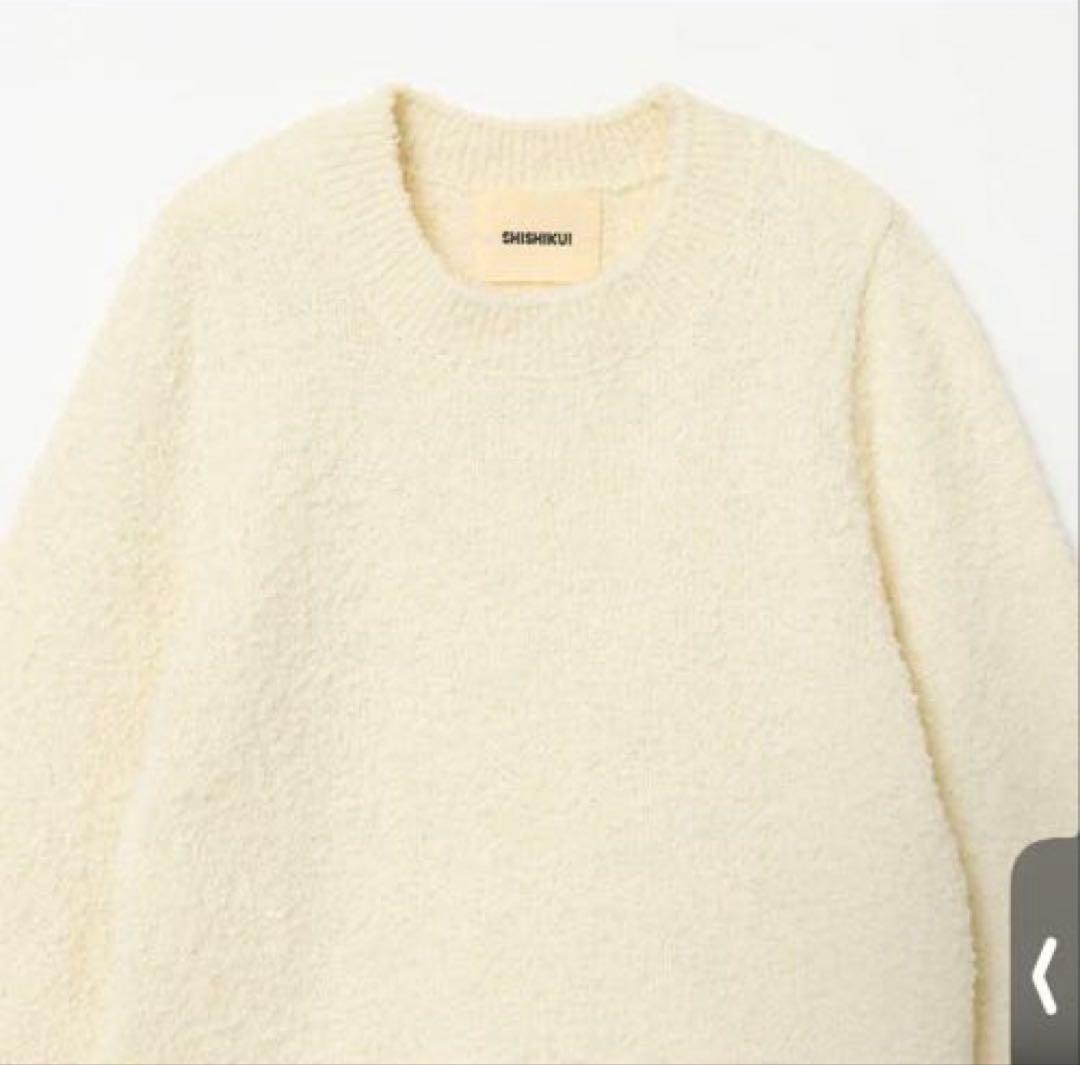 【美品】THE SHISHIKUI GOBU KNIT OFF WHITE