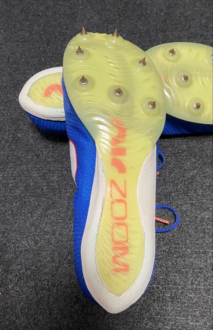 再*人様 Nike エアズーム マックスフライ1 青 パンク無し 美品【27.5