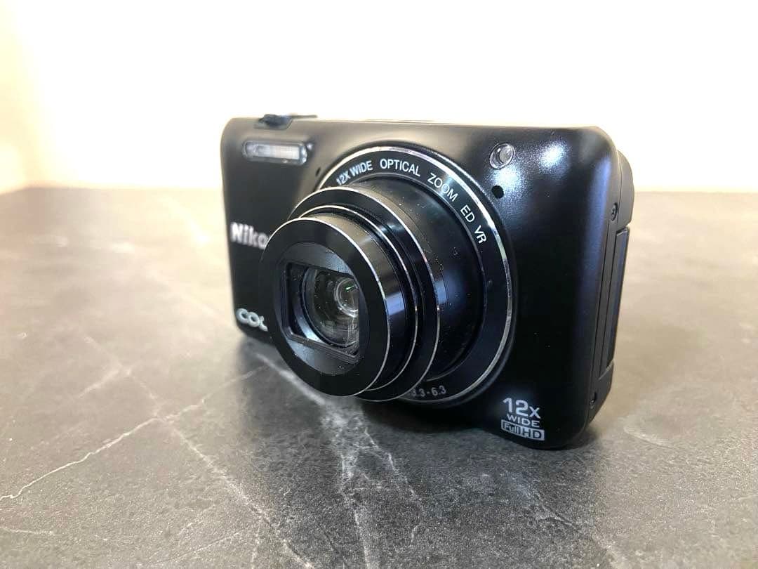 美品 Nikon COOLPIX S6600 ブラック デジカメ デジタルカメラ