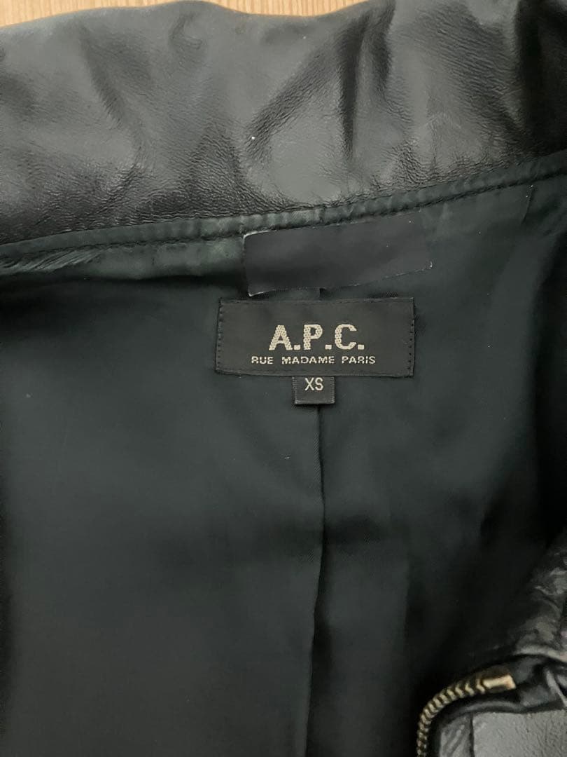 A.P.C. 馬革　レザージャケット　ライダース　ホースハイド　シングル　apc