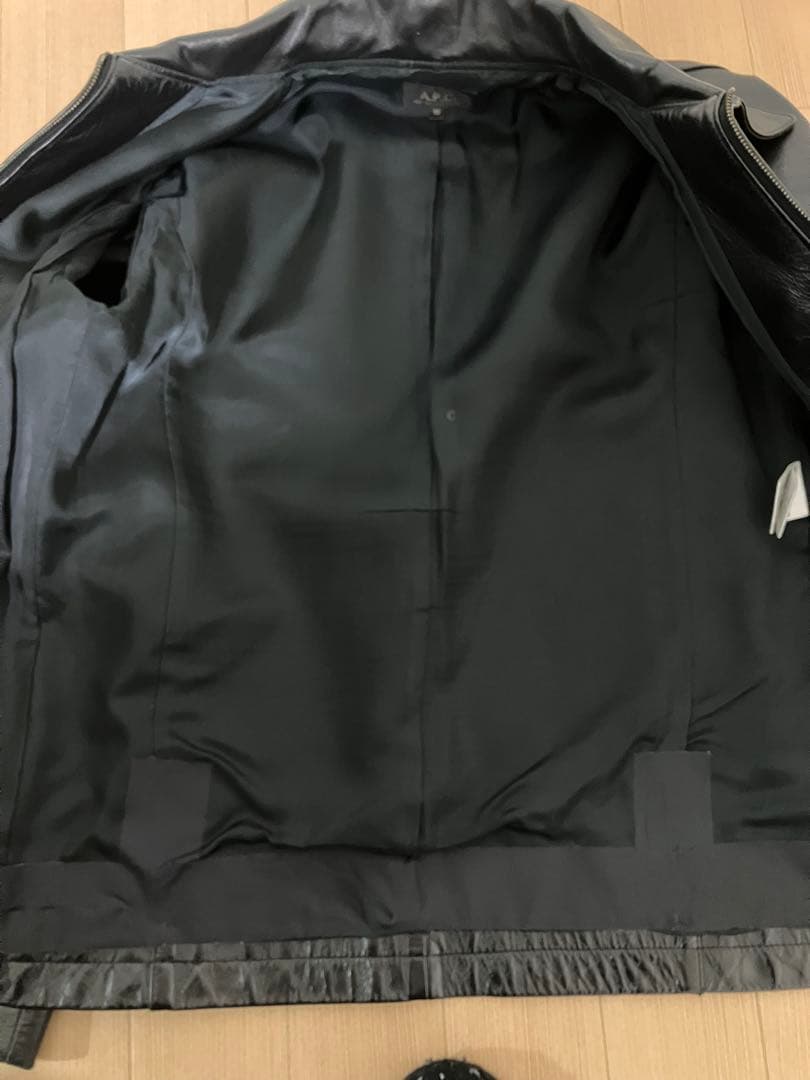 A.P.C. 馬革　レザージャケット　ライダース　ホースハイド　シングル　apc