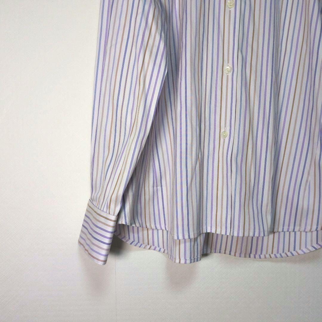 美品✨️Loro Pianaロロ・ピアーナ【46】ストライプシャツ 大きいサイズ