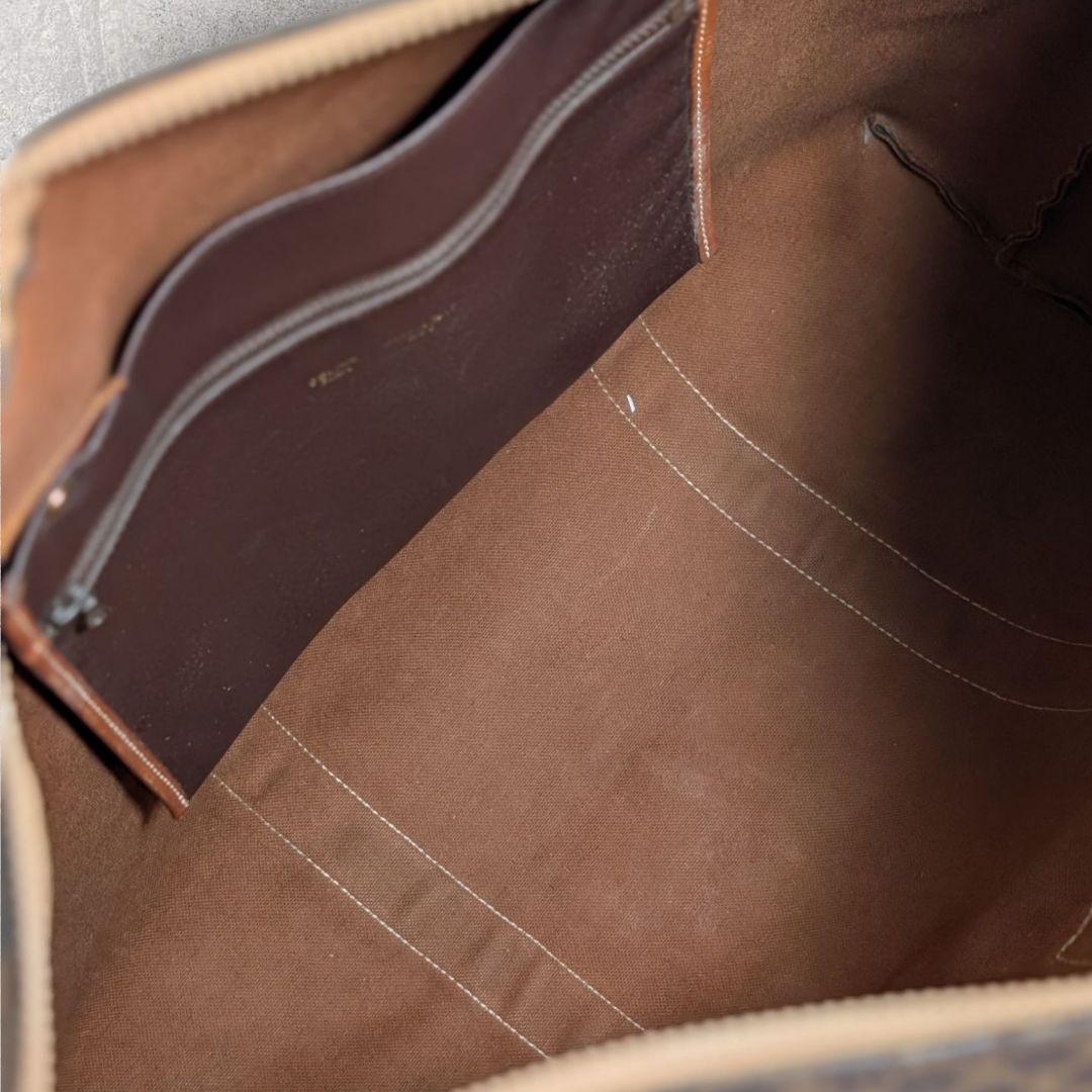 オールドセリーヌ マカダム柄 大型トートバッグ 肩掛け PVCレザー