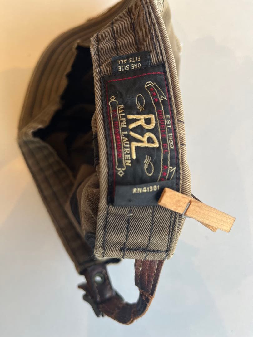 DOUBLE RL USA製　三つ星　初期デニムキャップ