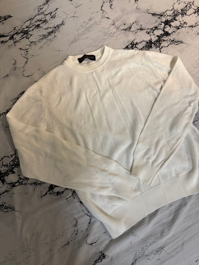 LOUIS VUITTON ホワイト ニットセーター