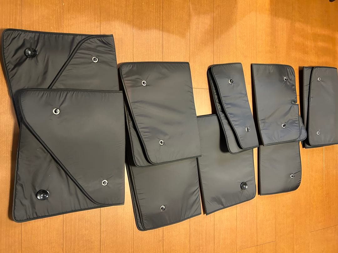 【再販ランクル70】トヨタ・ランドクルーザー70用サンシェード　全9枚フルセット