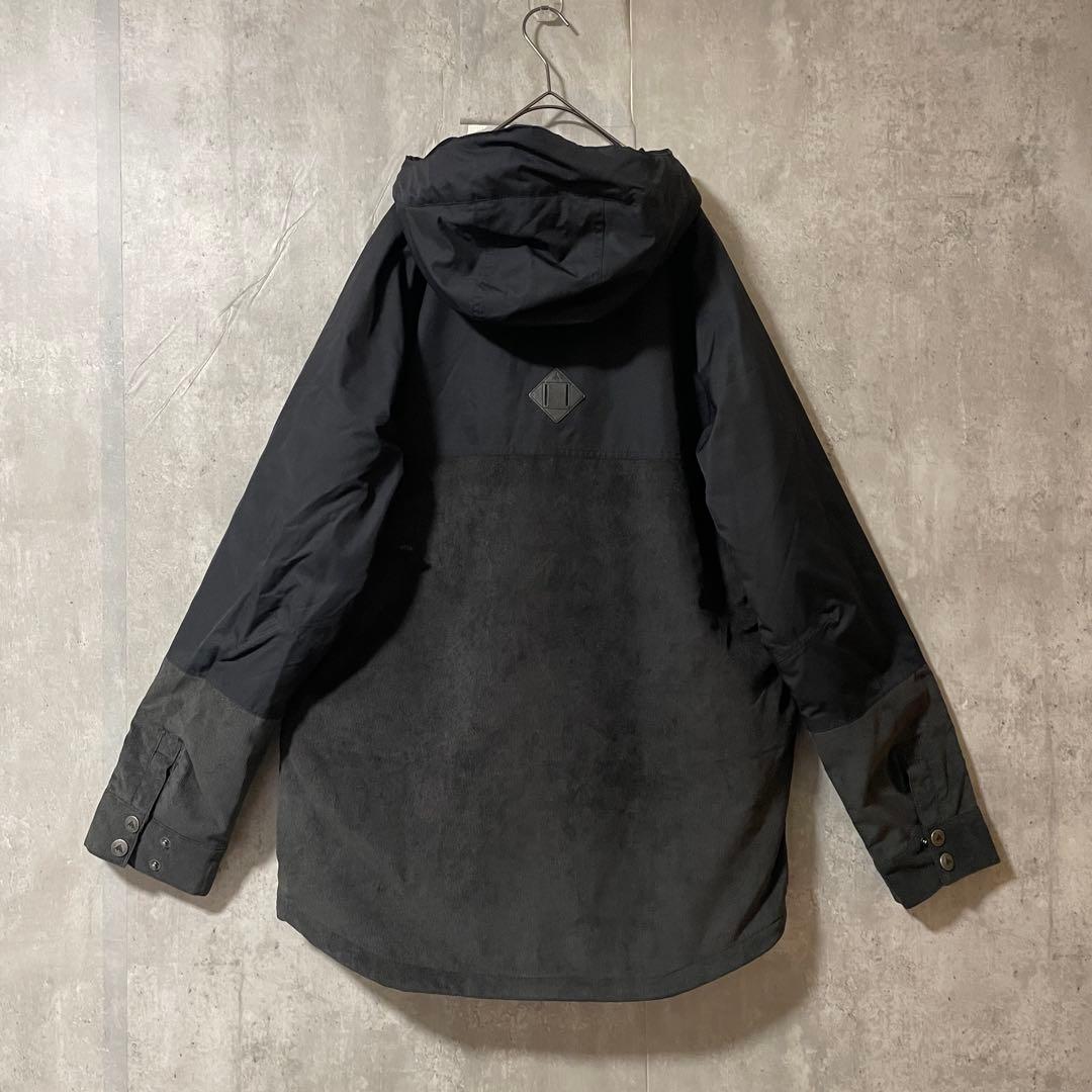 Burtonバートンスキーウェアスノーボードジャケット黒ブラックコーデュロイ