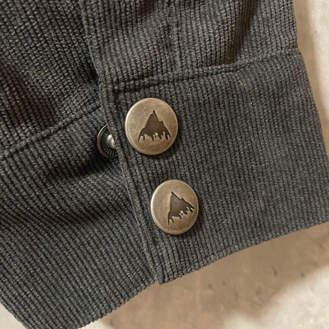 Burtonバートンスキーウェアスノーボードジャケット黒ブラックコーデュロイ