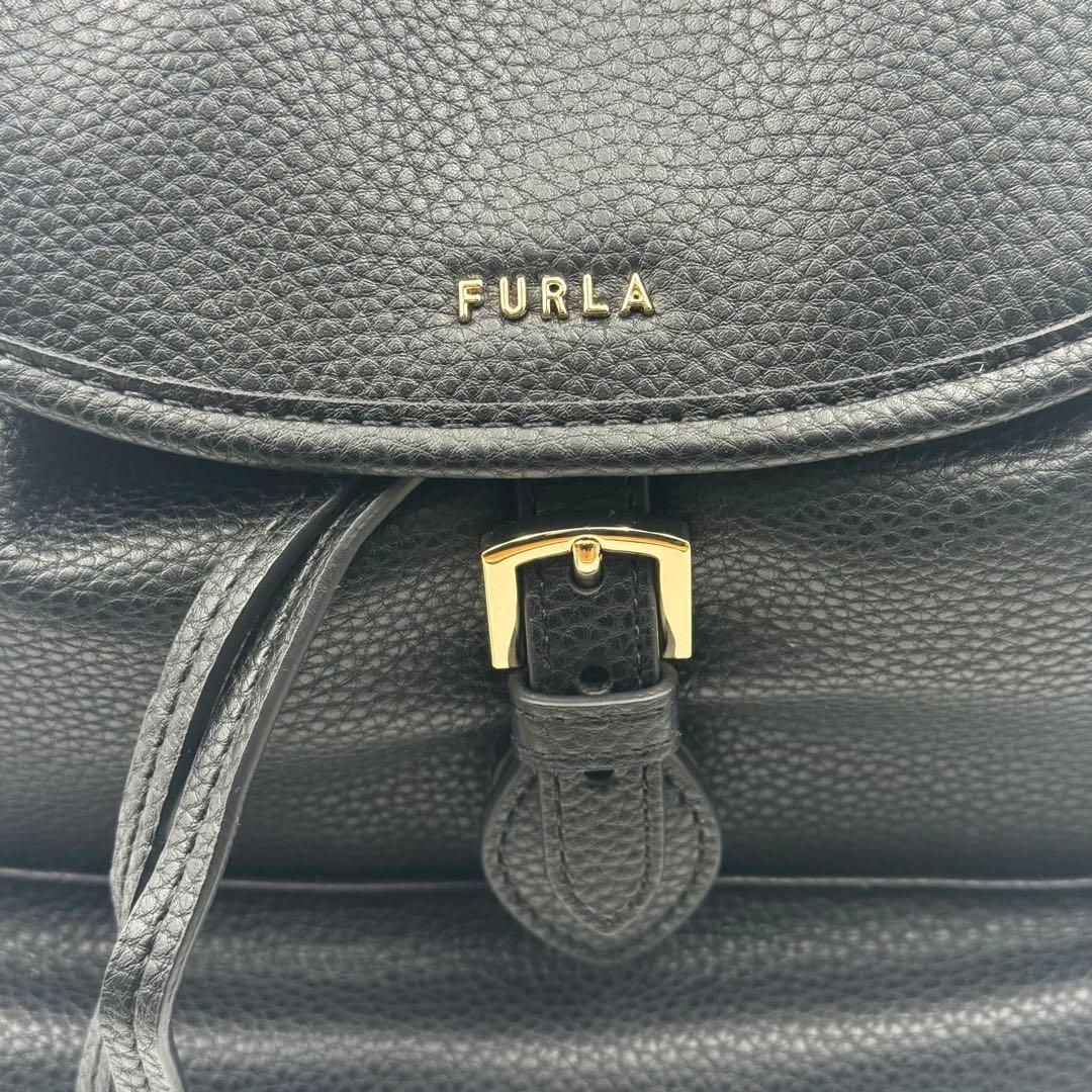 ✨未使用級✨FURLA ブラック レザー バックパック　CLASSIC s ネロ