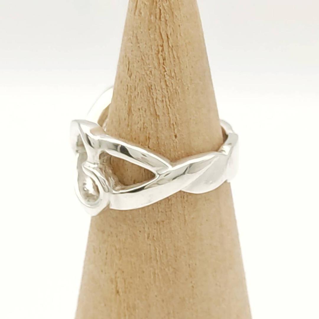 【極美品】■ティファニー　リング9号　ダブルラビングハート　TIFFANY　指輪