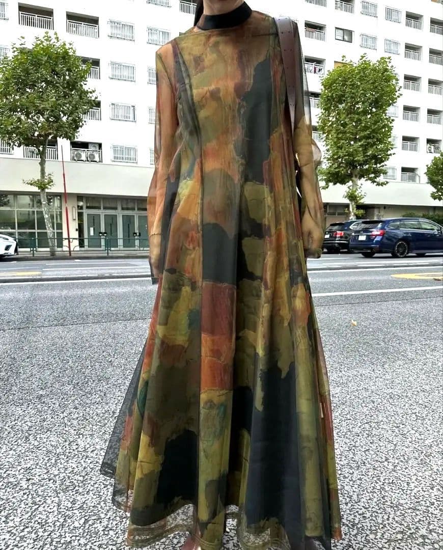 UND GYPSUM ART DRESS　ameri vintage