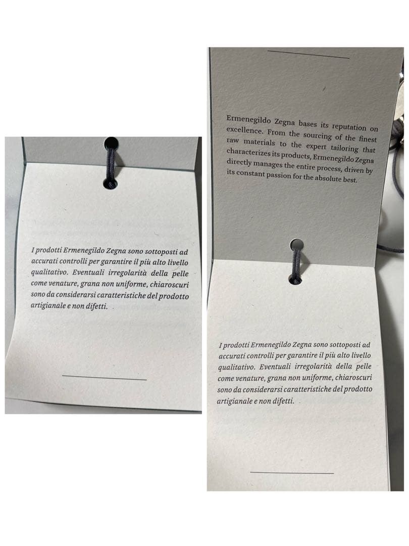 【未使用に近い】エルメネジドゼニア　ベルト　現行　タグ付き　イタリア製　レザー