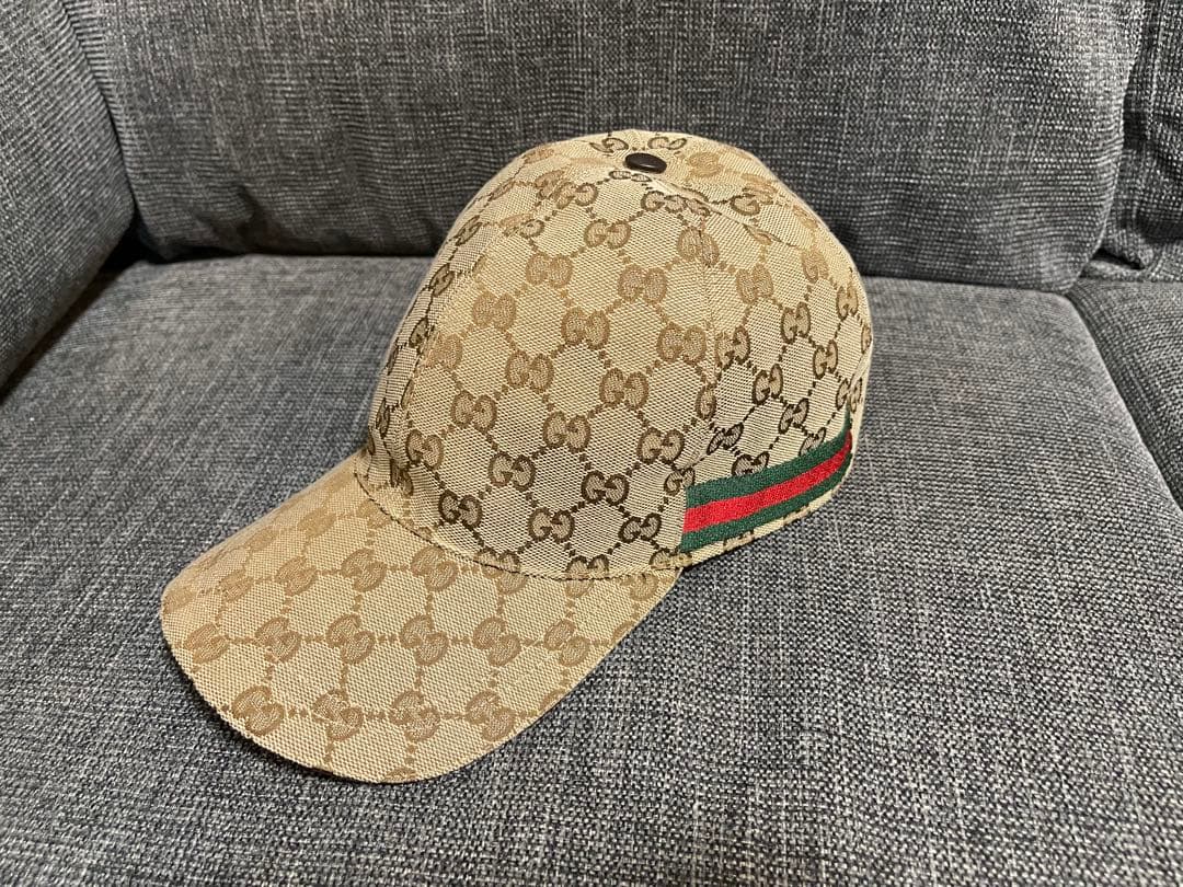 GUCCI GGパターン ベースボールキャップ Mサイズ