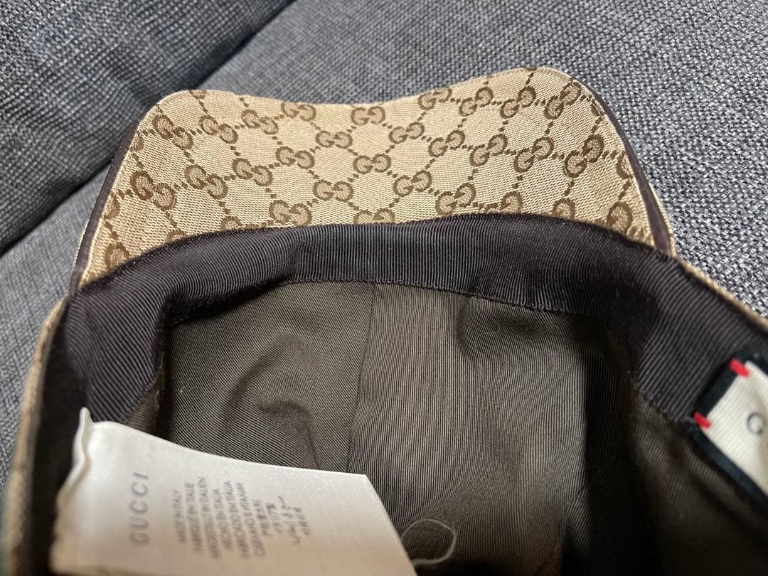 GUCCI GGパターン ベースボールキャップ Mサイズ
