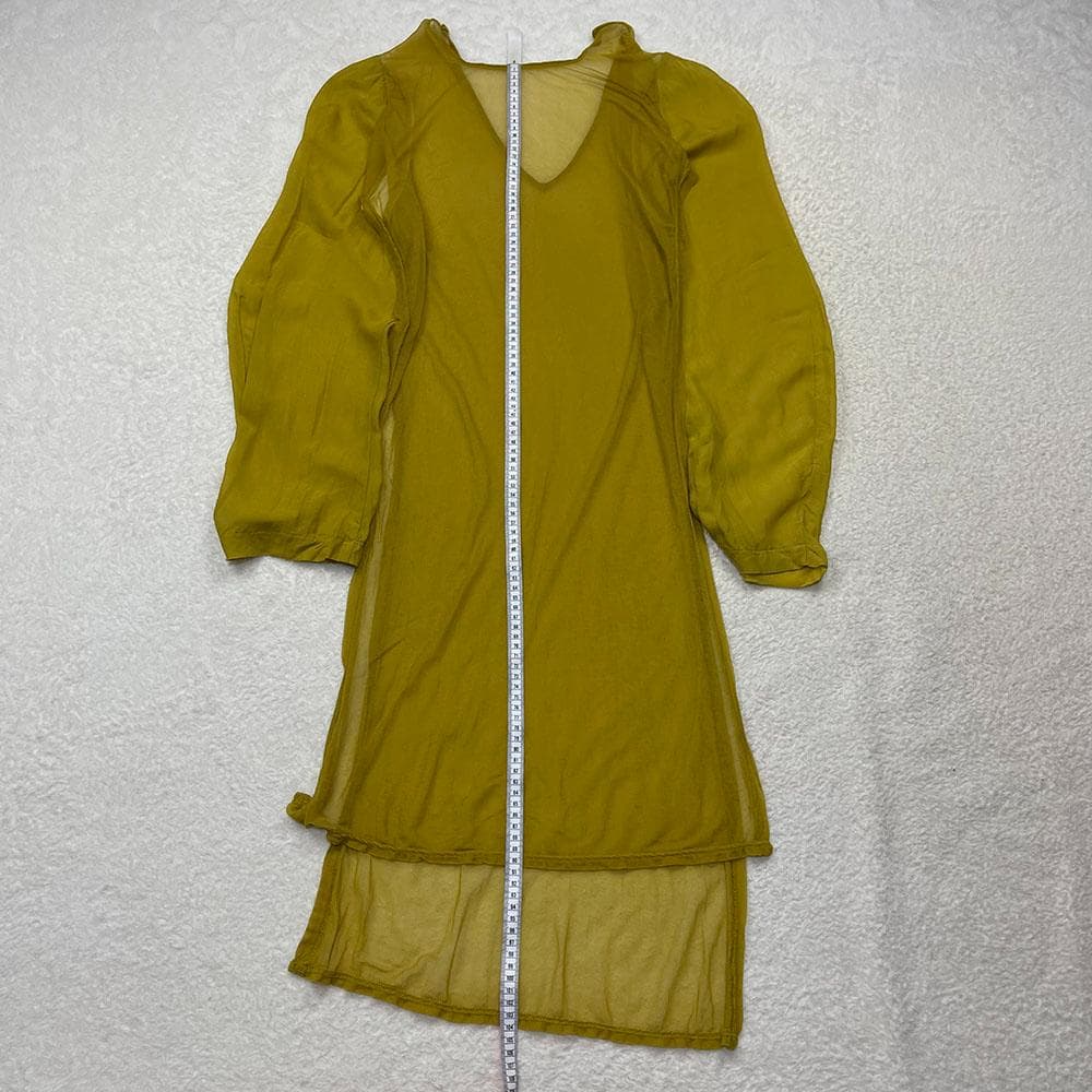 COMME des GARCONS　サイドスリットシアーロングTEE　マスタード