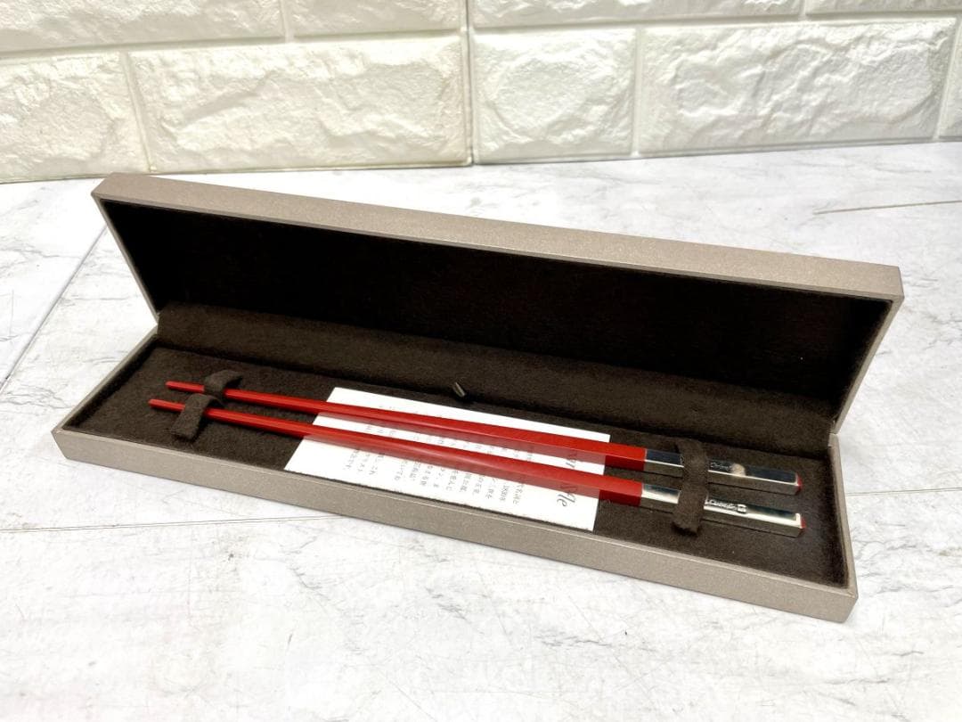 Christofle クリストフル 高級カトラリー 箸 3膳 *