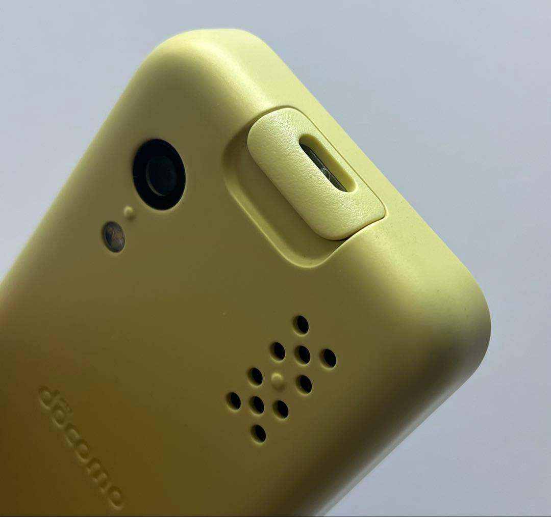 docomoキッズケータイKY-41Cフィルム・ケース付　イエロー