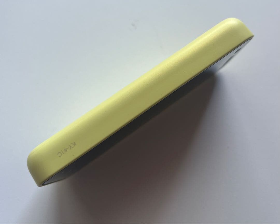 docomoキッズケータイKY-41Cフィルム・ケース付　イエロー