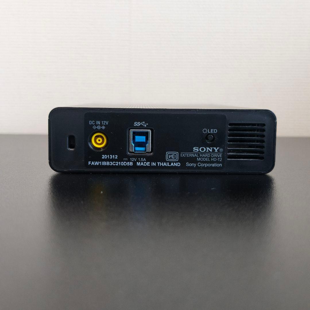 SONY HD-T2 2TB TV録画用 据え置き型外付けHDD ブラック