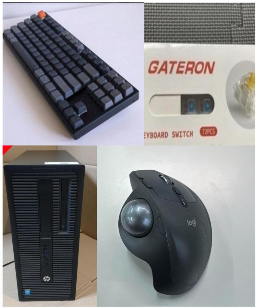 Gateronスイッチ メカニカルキーボード HPデスクトップPC Logite