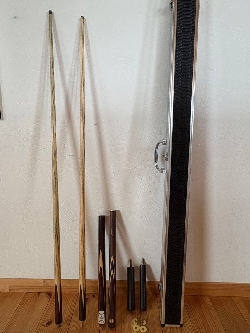 カルティエ スヌーカー キュー 2本 キューケース付 ビリヤード Cartier