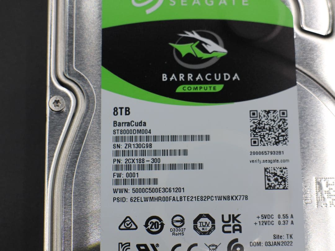 SEAGATE HDD 8TB ST8000DM004 ハードディスク
