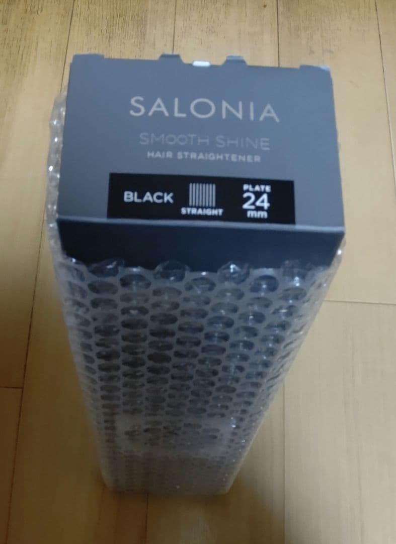 【新品 未使用】サロニア スムースシャイン ストレートアイロン ブラック